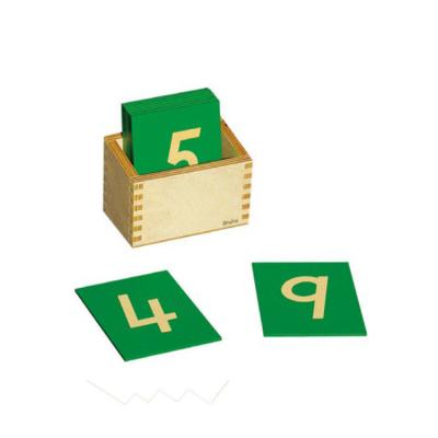 Chine Teaching Learner Toy Custom Made Baby Toy Montessori Mathematical Numbers Wooden Toys Sandpaper With Box Kids Educational Toys à vendre