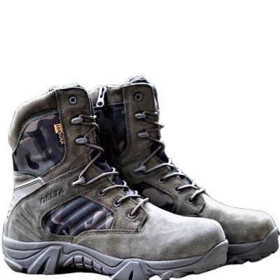 China Factory Latest High Top Tactical Boots Leather Sweat-absorbent Outdoor Tactical Military Boots Combat for sale