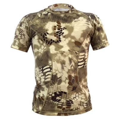 China Anti-Static Mens Breathable T-shirts Quick-Drying Tactical Breathable T-Shirts Quality Assurance Tactical Short Sleeves for sale