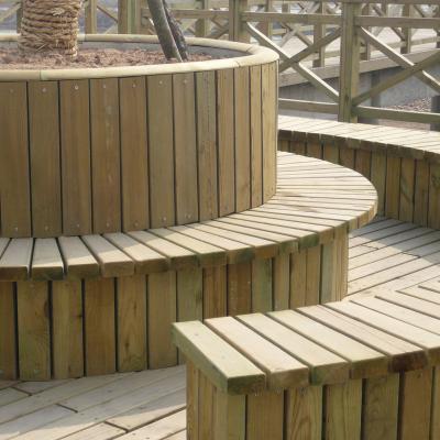 China Modern Preservative-Treated Exterior Timber Decking for sale