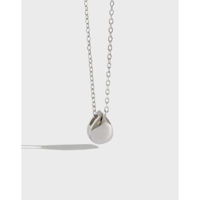 China New Arrival 925 Necklace Women CLASSIC Simple Silver Water Drop Pendant Necklace Women Jewelry for sale