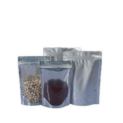 China NEW Clear Silver Foil Food Packaging Bag Pouch For Coffee Bean for sale