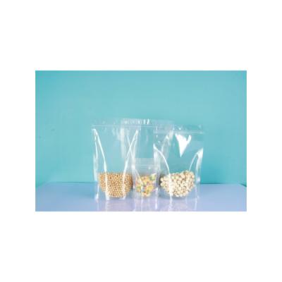 China Food Stand Up Bag Edge-Sealing Ziplock Holder Up Ziplock Food Packaging Bags for sale