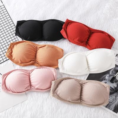 China QUICK DRY Sports Padded Bra Strapless Seamless Underwear for sale