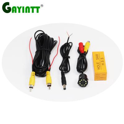 China Vehicle Rear View Camera LED Night Vision Waterproof Straw Hat Car Camera Including Drill Bit for sale