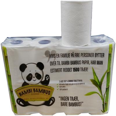 China Bamboo pulp 1 ply 2 ply 3 ply premium deforested paper bamboo fabric for sale