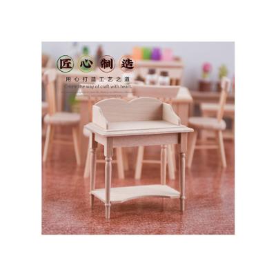 China Modern Simplicity Patterns And Ornaments Birch Doll Table Environmental Friendly Model Wooden Craft for sale