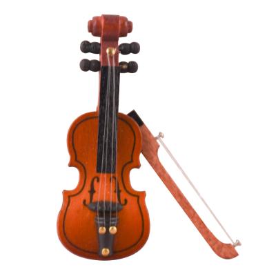 China Wholesale Handcrafted Modern Model Wood Diy Crafts Classical Factory Simplicity Violin for sale