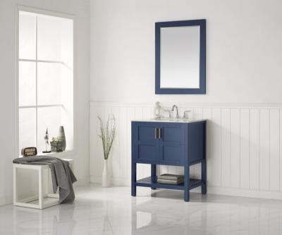 China Modern Bathroom Vanity Floor Standing Cabinet With Mirror for sale