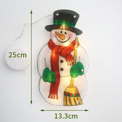 China Hanging Decoration CHRITMAS LED LIGHTS DECORATION Santa Claus Snowman Elk Sucker Window Light for sale