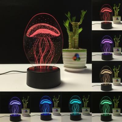 China Home Decor 3d Acrylic Customized Decoration Led Desk Night Light Optical Illusion Lamp Customize 3d Night Illusion Lamp 3d Lamp for sale