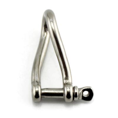 China Heavy Industry 316 Grade Stainless Steel Marine Twist Shackle With Screw Pin for sale