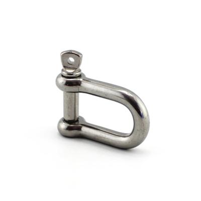 China Heavy Industry 316 Grade Stainless Steel D Marine Shackle With Screw Pin for sale