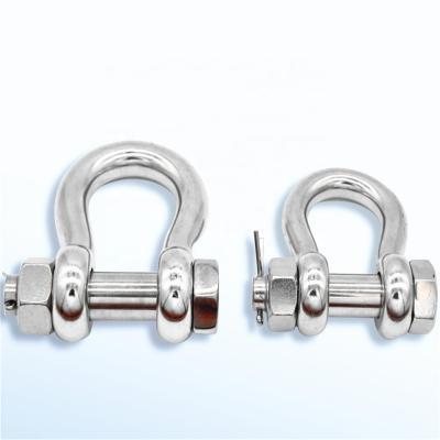 China Heavy Industry Grade 316 Stainless Steel Marine Anchor Shackle With Safety Pin for sale