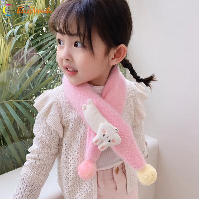 China Japan And South Korea Winter Soft Baby Scarf Winter Autumn Japan And South Korea Boys Girls Cute Plush Scarf Boys Padded Collar Baby Warm Super Cute Neck Scarf for sale