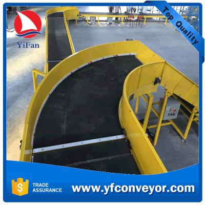 China 90 Degree Belt Conveyor,Curve Conveyor Belting for sale