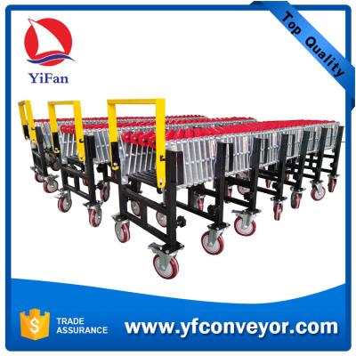 China Conveyor Gravity Skate Wheel Conveyor ABS Wheels Telescopic Conveyor for sale