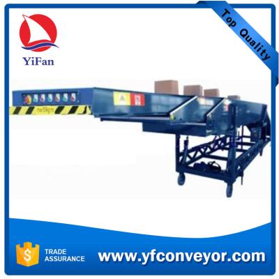 China Movable Telescopic Belt Conveyor Truck Loading Unloading Conveyor for sale