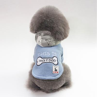 China Fashion Viable Popular Teddy Autumn Dog Clothes Pet Clothes Vest With Letters Wholesale for sale