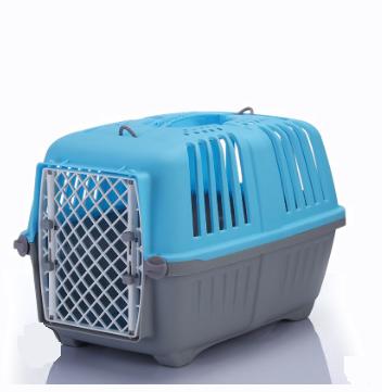 China Breathable high quality portable plastic pet carrier crate, outdoor pet cage for small animals for sale