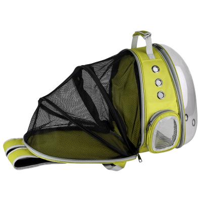 China Transparent Breathable Expandable Bubble Backpack Pet Carriers Cages Breathable Pet Travel Bag Bubble Backpack Carrier for sale