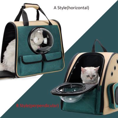 China Airline Approved Wholesale Fashion Soft Sided Portable Expandable Tote Handbag Backpack Bag Cat Dog Pet Carrier for sale