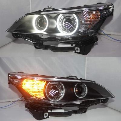 China Other CCFL Angel Eyes LED Headlights 2003 2004 Year For BMW E60 523i 525i fit for Original Car with HID Xenon Bulbs LF for sale