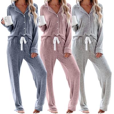 China High Quality Short Pajamas Home Long Sleeve Straight QUICK DRY Homewear Suit Homewear Autumn And Winter Sportswear New for sale