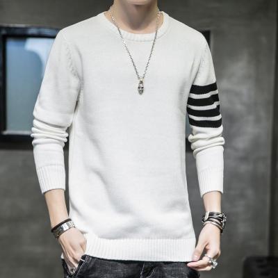 China New Anti-wrinkle Sweater Men Cotton Winter Soft Warm Knit Solid Color Clothes O-Neck Pullover Tops Males Brand Clothing Mens Luxurt Clothes for sale