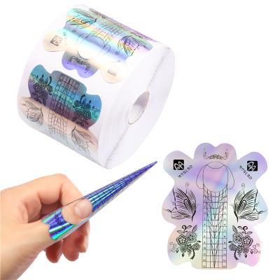 China 100/300 Piece Nail Butterfly Paper Thickening Crystal Manicure Tools Holder New And Lengthening Finger Holder for sale