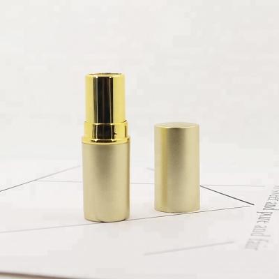 China Cosmetic Round Luxury Lipstick Tube Luxury Private Label Gold Lipstick Tube Packaging for sale