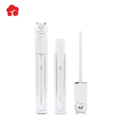 China China Cosmetics Factory Cute Cat Shape Lipgloss Tube Packaging With Brush for sale