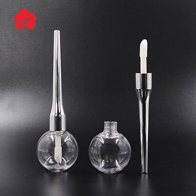 China 2018 New Cosmetics Empty Cosmetic Use Hot Stamping Lip Gloss Plastic Tube With Brush for sale