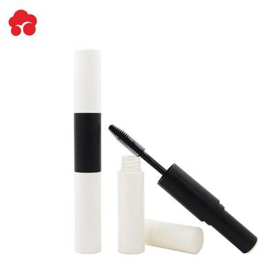 China Double head cosmetic cylindrical cosmetic tube two in one eyelash tube lipstick tube packaging for sale