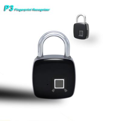 China Fingerprint P3 Smart Door Lock, Fingerprint Padlock Be Used In Door/Box/Cabinet, Fingerprint Recognition P3 System Locks for sale