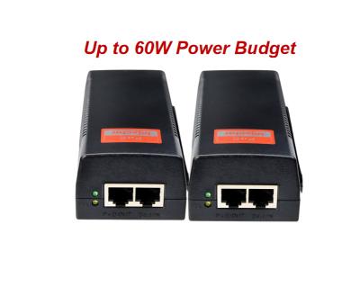 China 60W Gigabit PoE+ Injector,10/100/1000Mbps,PoE++ Injector Ethernet Adapter for sale