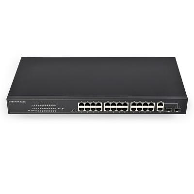 Китай 2 гигабитных комбопорта TP/SFP POE SWITCH и 24 порта 10/100M POE SWITCH для CCTV SOLUTION продается