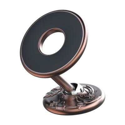 China Adjustable Luxury Super Stable Magnet Phone Holder for Different Dashboards Small Size 360 ​​Rotatable Hands-Free Car Holder OEM/ODM Phone Cradle for sale