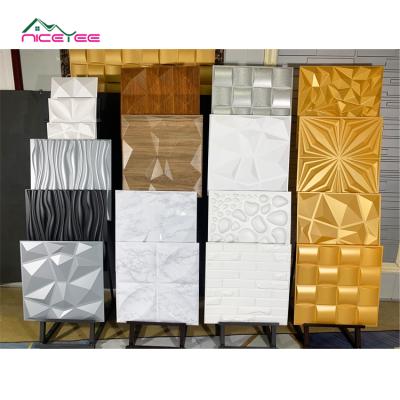 China Exterior Wall Modern Simple Marble Art PVC Panel 3d Decorative Floral Wall Panel for sale