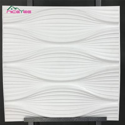 China Modern Simple Environmental PVC Decorative Wall Panel 3d Wall Panel Decorative Wall Color Optional for sale