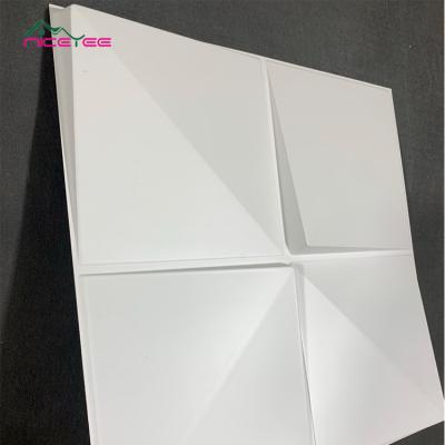 China Modern simple interior decoration pvc 3d wall panel laminated pvc wall panel 1mm thickness for sale