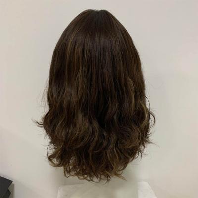 China Le beauty european hair wavy platinum finest quality kosher european hair150% density ear to ear lace top wig for sale