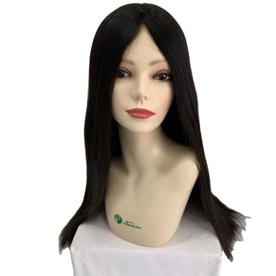 China Wholesale Straight Jewish Kosher European Hair Silk Top Wig With Ear To Ear Swiss Lace Front Wigs On Sale For Women for sale