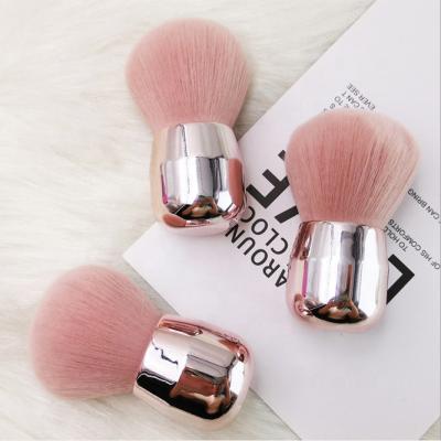 China Private Flat Brush Big Smudge Brush Logo Pink Kabuki Customized Eyeline Make Up Blush Brush for sale