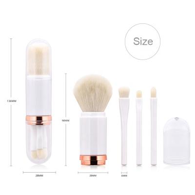 China Professional Spot Brush Double End Base Brush 4 In 1 Powder Brush for sale