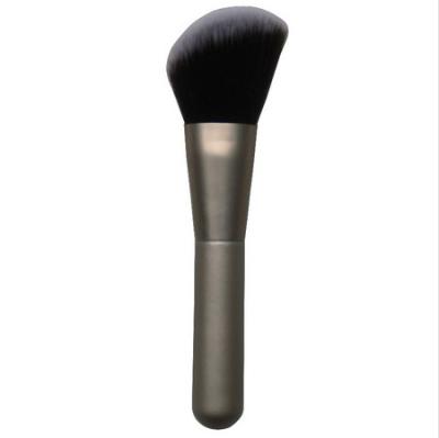 China Aluminum Synthetic Smudge Brush Matt Makeup Blush Brush , Wholesale Cosmetics Contour Brush for sale