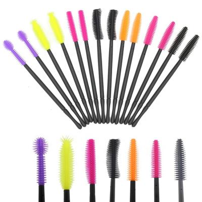 China Manufacturer Wholesale Plastic Silicon Thin Mascara Brush for sale