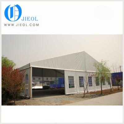 China Wedding Outdoor Fireproof PVC Coating Large Storage Used Industrial Tents For Sale for sale