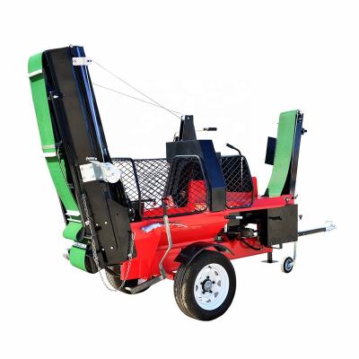 China New Upgraded Australia 15ton 20tons Truss Wood Splitter With Track Processor Firewood Wood Processor for sale