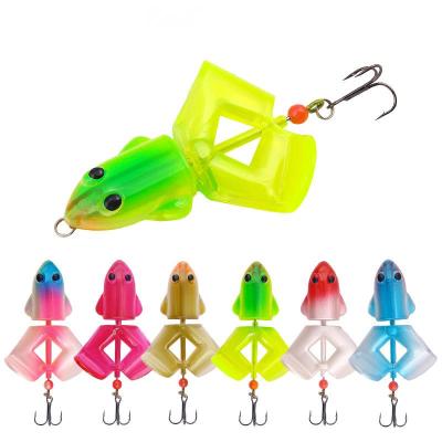 China Luya Bait Thruster Thunder Plastic Frog With Three Burrs To Reinforce Hard Hook Float YRF135 for sale